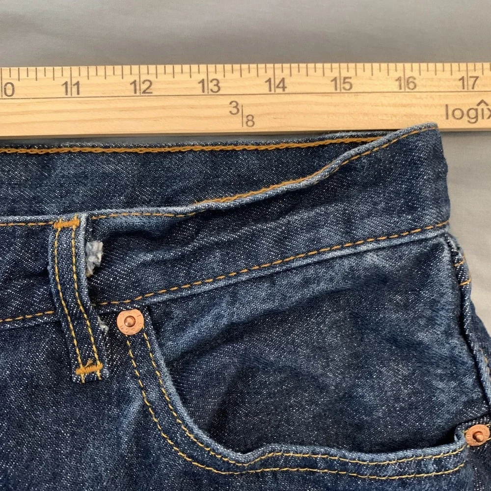 Levis‎ 501 Jeans Mens 36x30 Blue Denim Straight Leg Button Fly Classic Fit